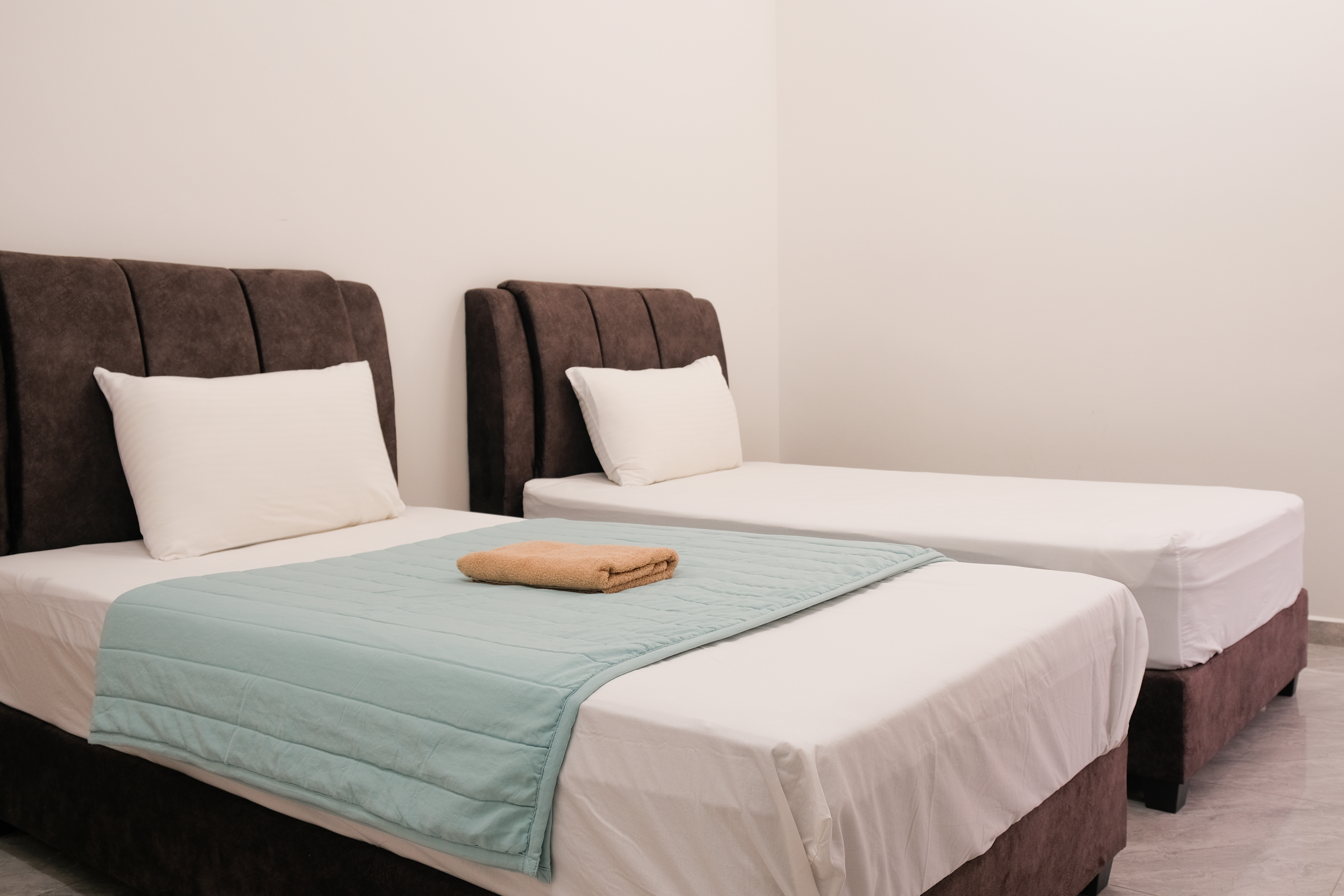 Cozy bedroom with warm lighting