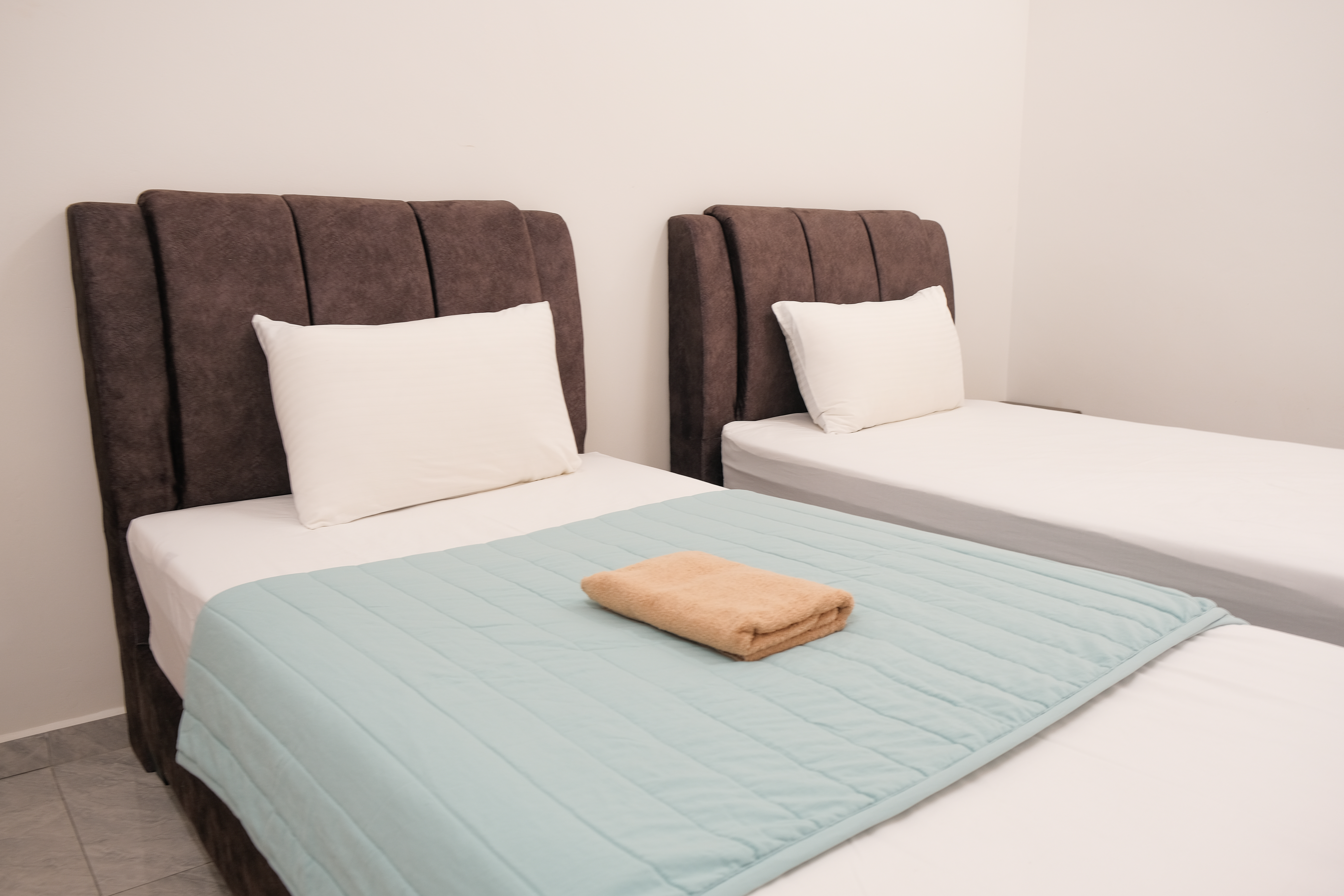 Cozy bedroom with warm lighting